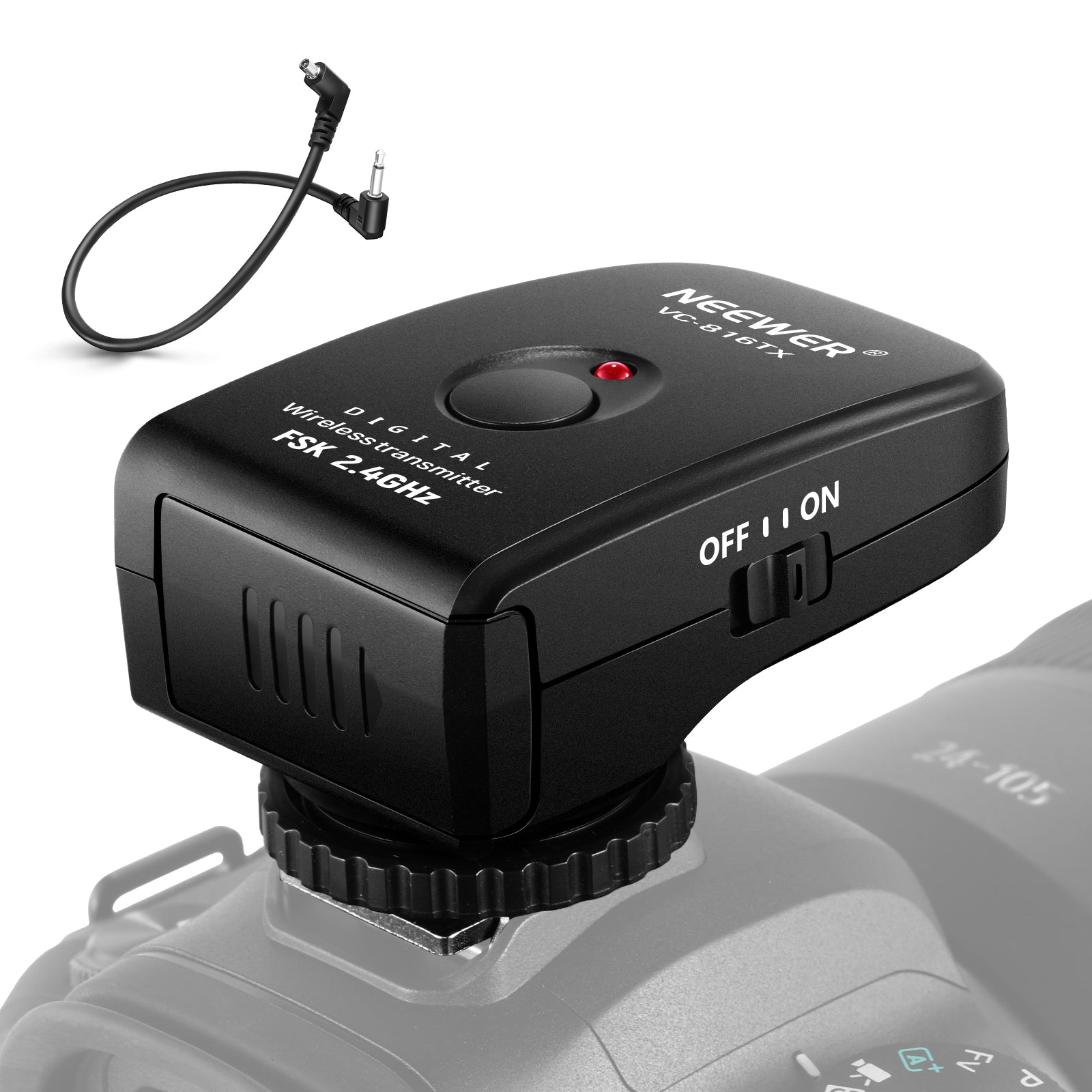 NEEWER VC 816TX Wireless Flash Trigger for Canon/Nikon/Sony DSLR Cameras - Compatible with Vision4 & ML300 - Perfect for Studio Photography & Outdoor Shooting