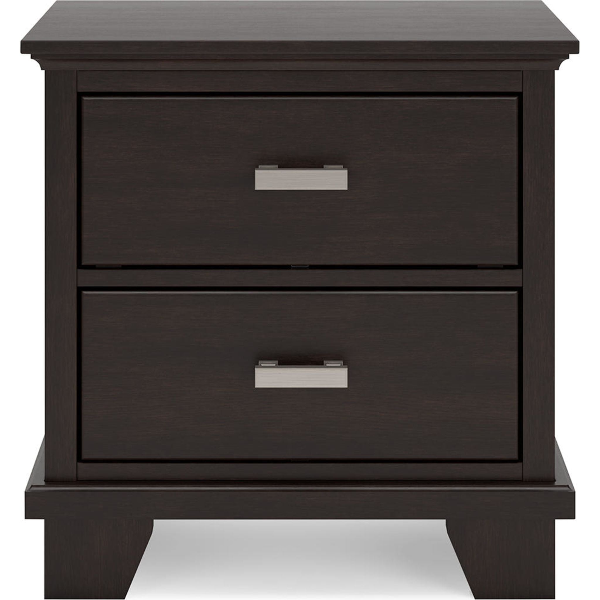 Covetown 6-Piece Twin Panel Bedroom Set - Dark Brown Wood Finish | Modern Bedroom Furniture for Small Spaces & Guest Rooms