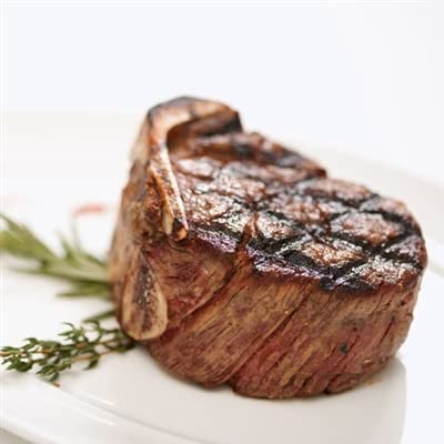 USDA Prime Bone-In Filet Mignon Steaks - 4 Pack (12oz Each) | Premium Beef Cuts for Grilling, Special Occasions & Gourmet Cooking | Today Gourmet Foods of NC