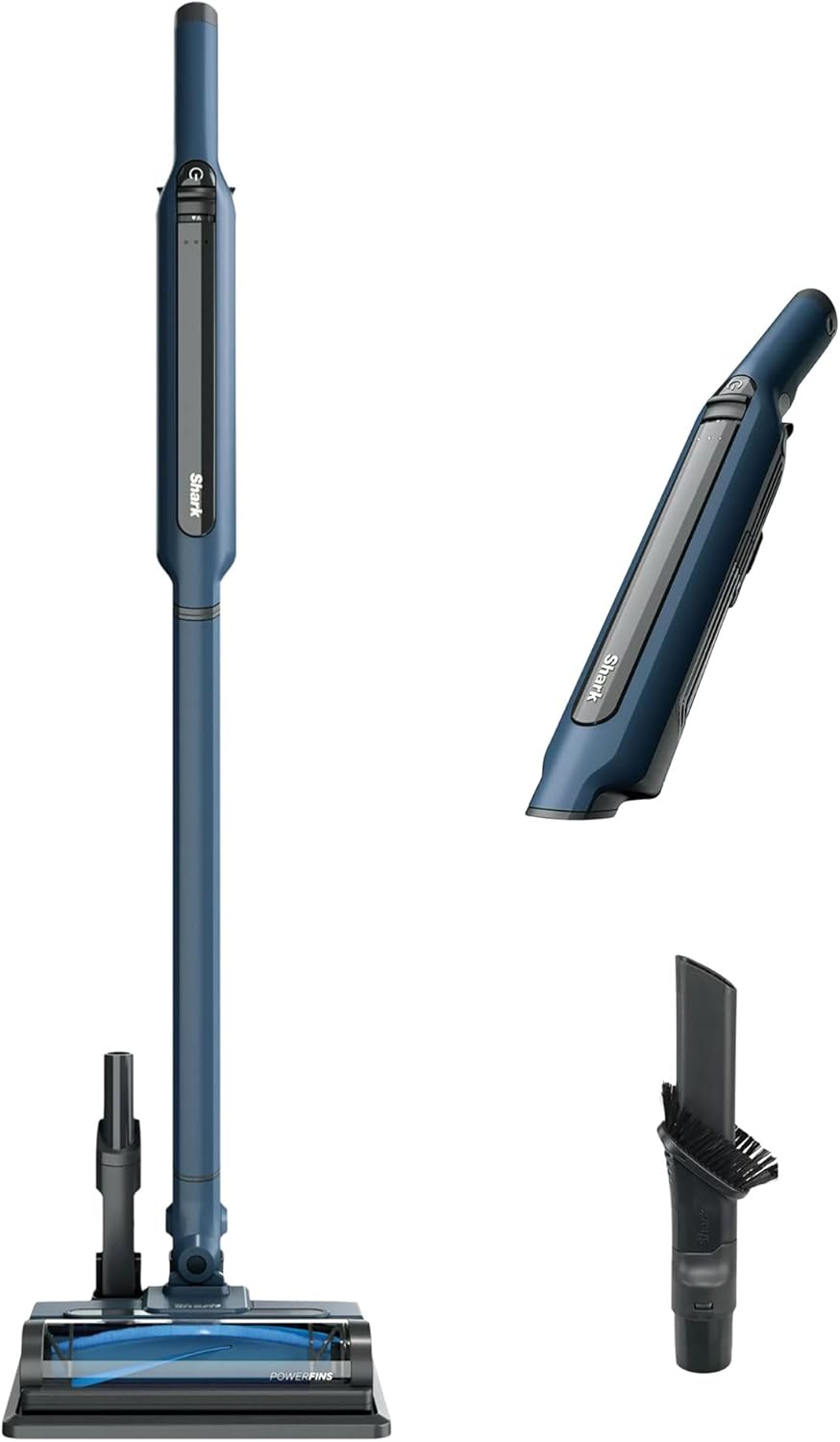 Shark WS640 WANDVAC 3-in-1 Cordless Stick & Handheld Vacuum Combo - Ultra Lightweight, Powerful Suction with Charging Dock & Duster Crevice Tool - Perfect for Hard Floors, Carpets & Pet Hair Cleaning