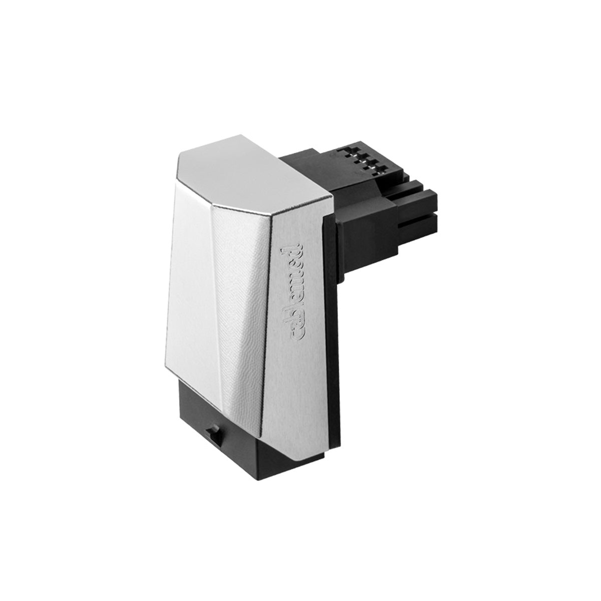 CableMod 12VHPWR 90 Degree Angled Adapter v1.1 - Variant B Silver - PCIe Power Connector for NVIDIA RTX 4090/4080 GPUs - Perfect for Small PC Cases & Cable Management