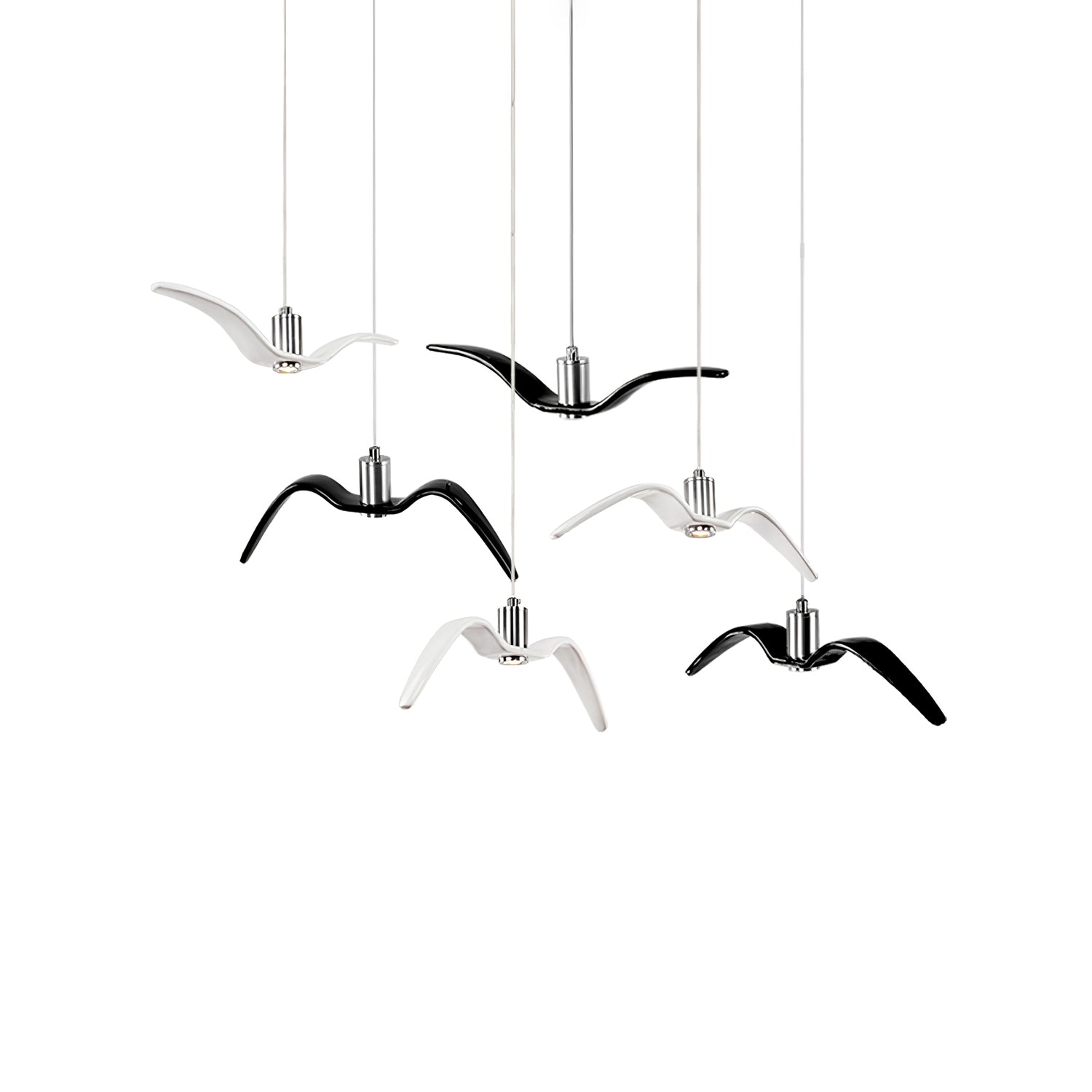 Aviara Modern LED Pendant Light Fixture - Dimmable Hanging Chandelier for Kitchen Island, Dining Room & Bedroom Lighting