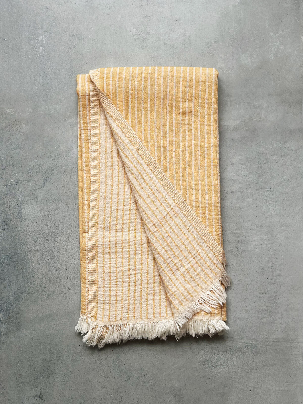 Premium Portobello Hammam Towel - Soft & Absorbent Mustard Turkish Bath Towel for Spa, Beach, Yoga & Travel - Lightweight & Quick-Drying