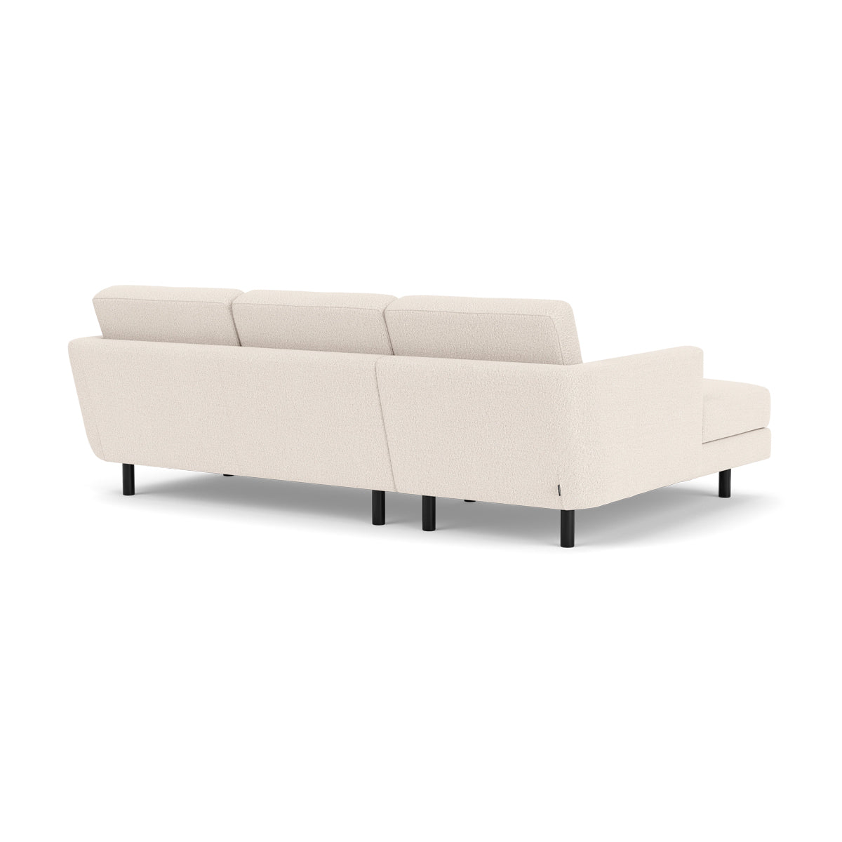 Conrad Boucle Left Chaise Sofa - Modern Upholstered Sectional Couch for Living Room, Lounge & Home Decor