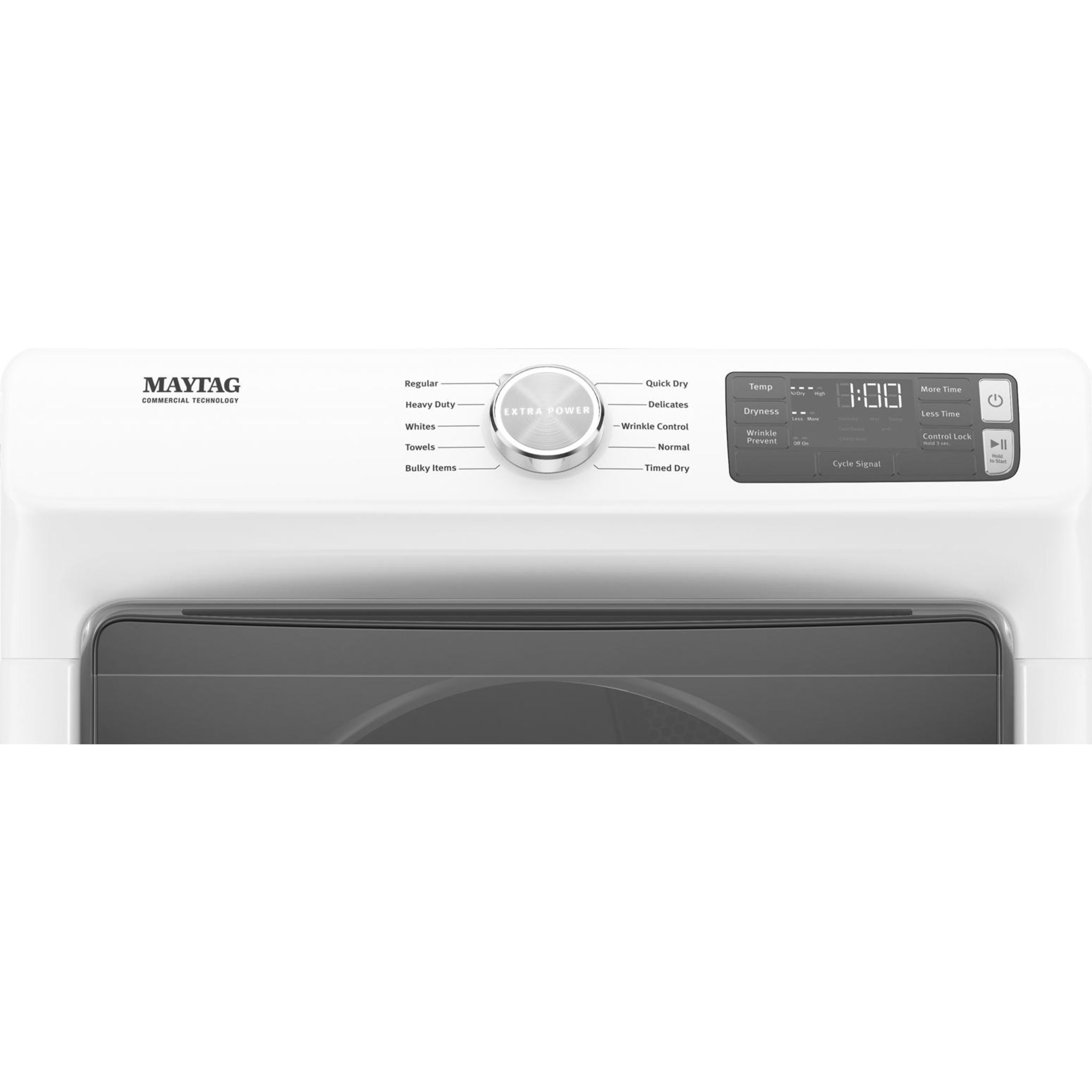 Maytag YMED5630HW 7.0 Cu. Ft. Electric Dryer - White | Energy Efficient, Large Capacity Laundry Appliance for Home & Apartment Use