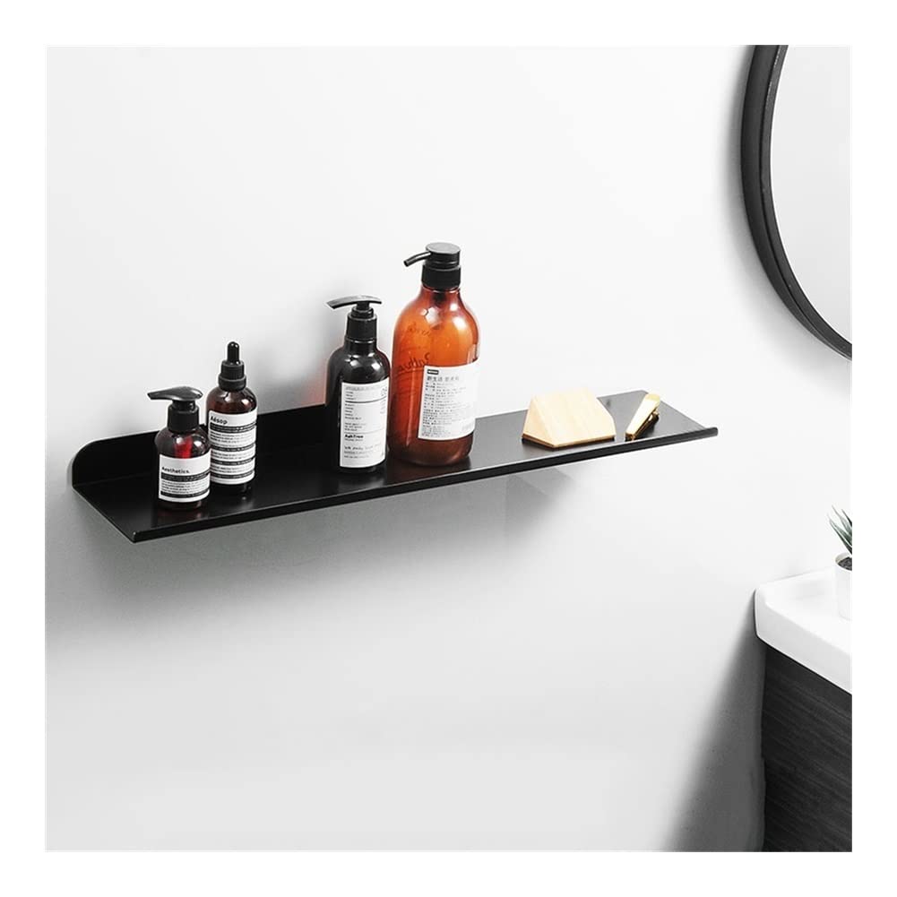 Black Aluminum Shower Caddy & Bathroom Shelf - 40cm Corner Towel Rack with Shampoo Holder for Bathroom & Kitchen | Space Saving Organizer for Shower Essentials, Towels & Toiletries