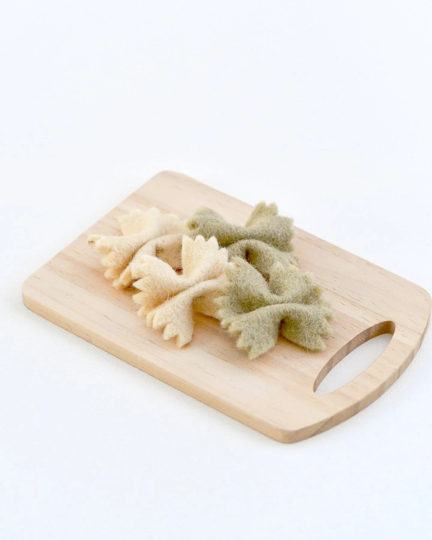 Colorful Farfalle Bow Tie Pasta Felt Play Food for Kids - Pretend Cooking, Kitchen Role Play & Montessori Learning Toys