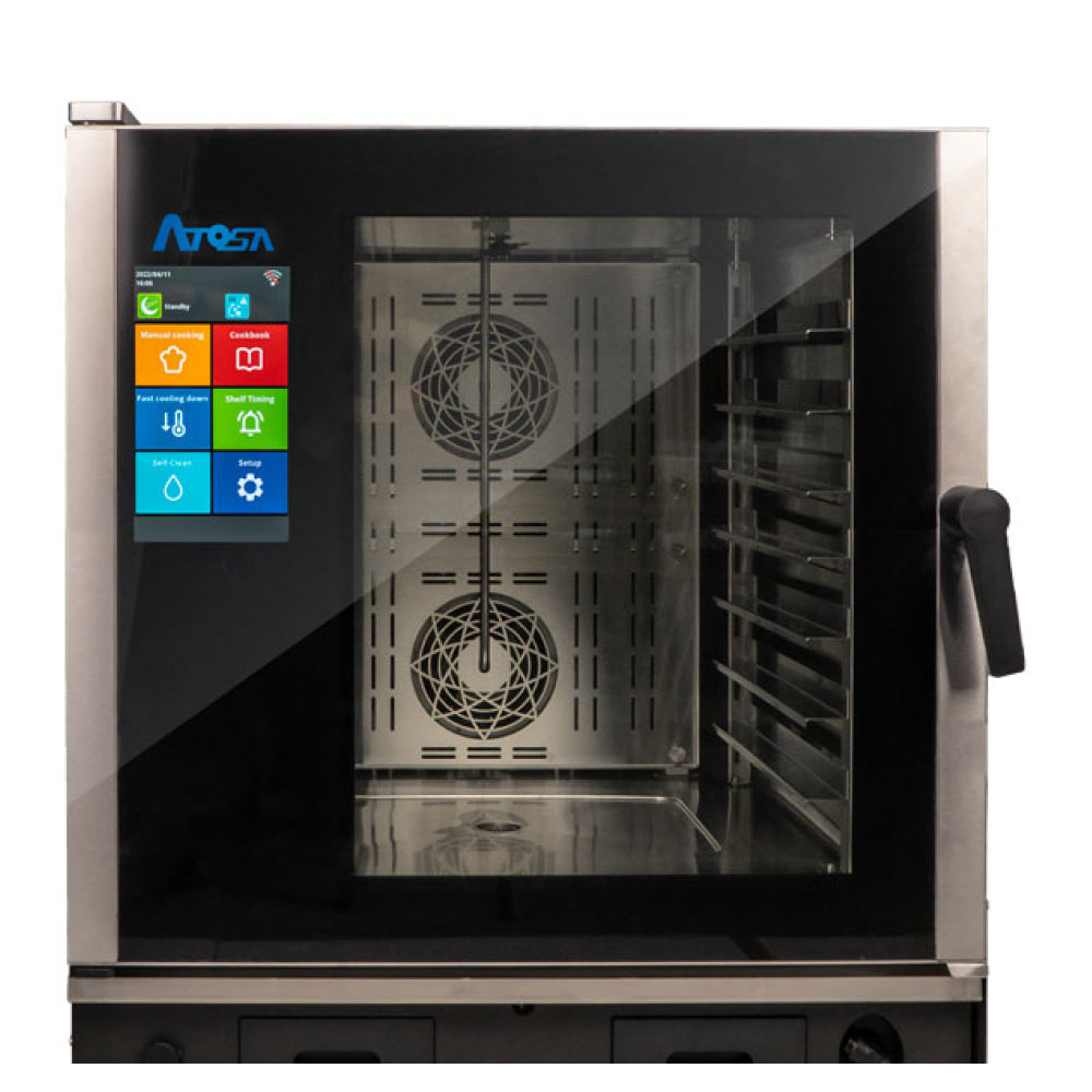 Atosa AEC 0711E 7-Pan Smart Touch Electric Combi Oven 208V/240V - Perfect for Restaurants, Bakeries & Catering Businesses