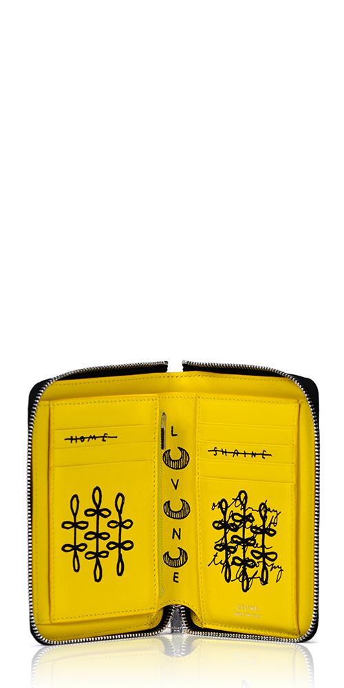 Hand Painted Zip Wallet for Women - Genuine Leather RFID Blocking Wallet with Zipper Closure - Perfect for Travel, Shopping, and Everyday Use