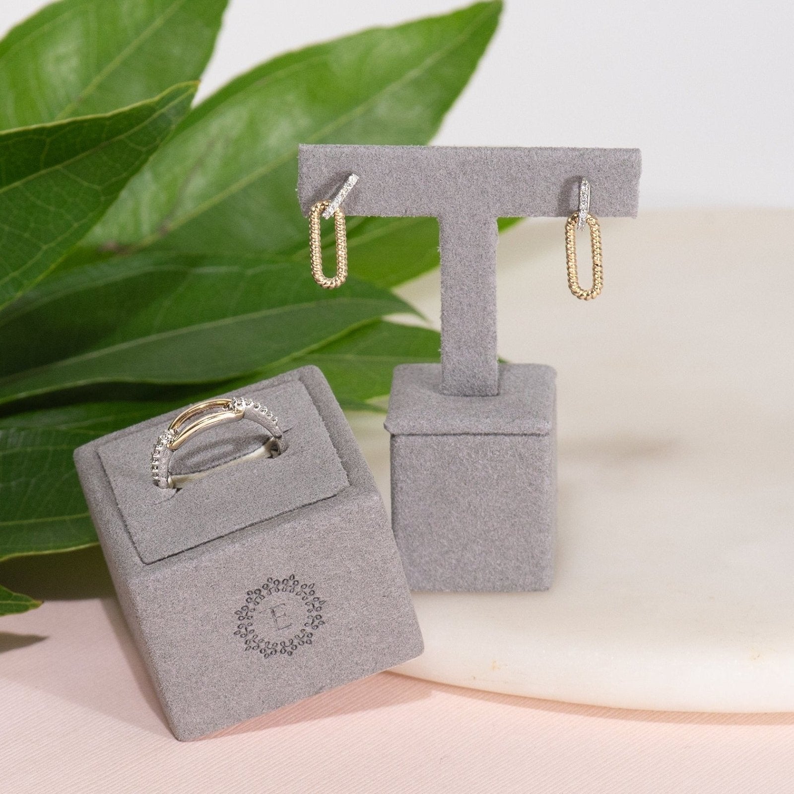 10k Yellow Gold Dangling Cable Twisted Paperclip Stud Earrings - Elegant Everyday Jewelry for Work & Date Night