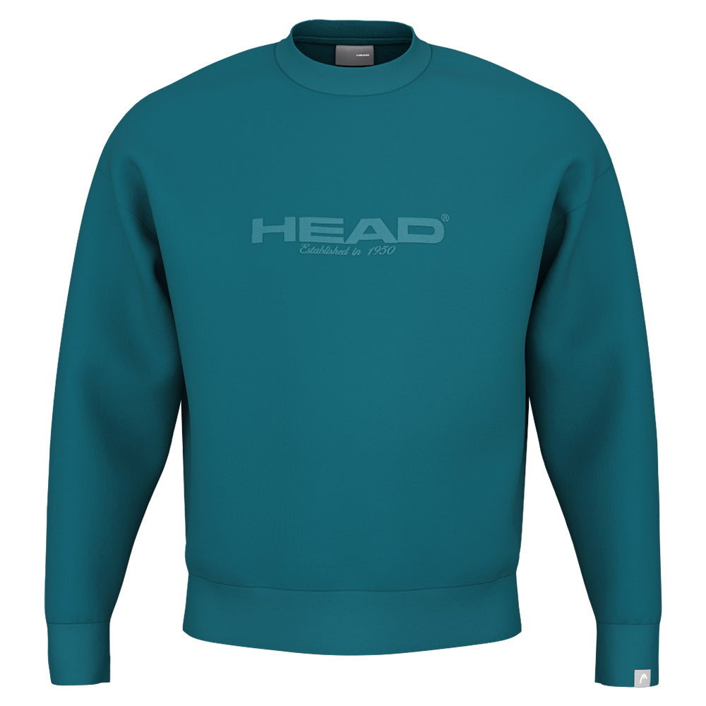 Unisex Head Motion Crew Sweatshirt - Teal Color | Comfortable Casual Pullover for Men & Women | Perfect for Gym, Running & Everyday Wear