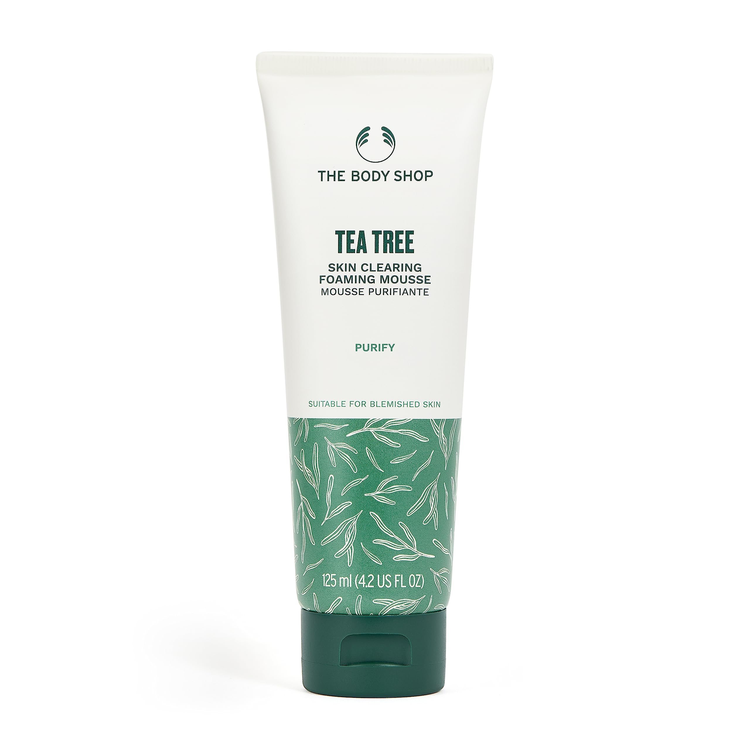 The Body Shop Tea Tree Skin Clearing Foaming Cleanser - Purifying Face Wash for Oily & Acne-Prone Skin - Vegan Formula - 4.2 Fl Oz - Packaging May Vary - Perfect for Daily Skincare Routine & Deep Cleansing