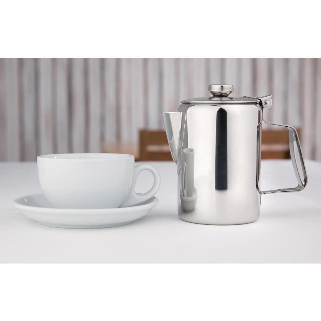Concorde 20Oz Stainless Steel Coffee Pot - Italian Espresso Maker for Stovetop & Camping - Perfect for Home, Office & Outdoor Use
