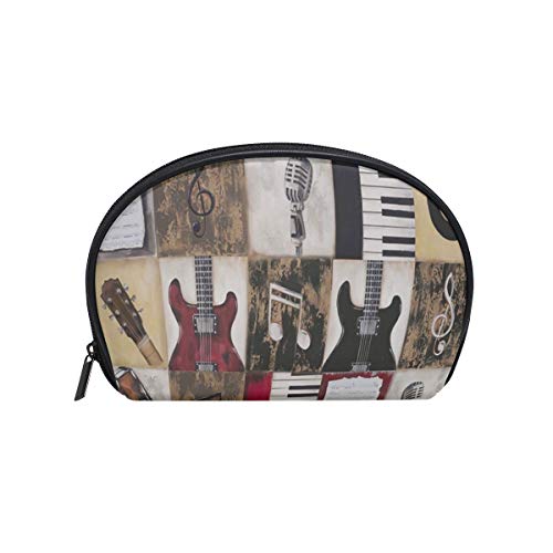 Sea Shell-Shaped Makeup Bag for Women - Waterproof Cosmetic Pouch & Travel Organizer for Piano, Guitar Accessories, Toiletries | Perfect for Beach Trips, Music Lessons & Daily Essentials Storage