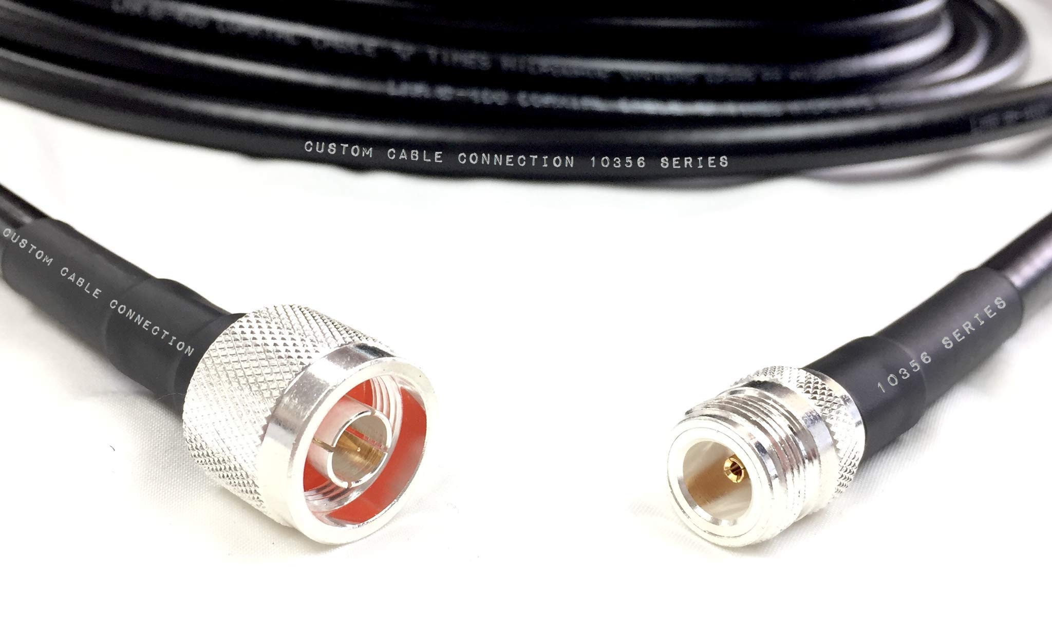 3ft LMR-400 Coaxial Cable N Male to N Female 50 Ohm Low Loss RF Extension - Perfect for Ham Radio, CB Radio, WiFi Antennas, WLAN & Wireless Feed Lines | Durable Outdoor/Indoor Use for Signal Boosting & Long-Distance Transmission