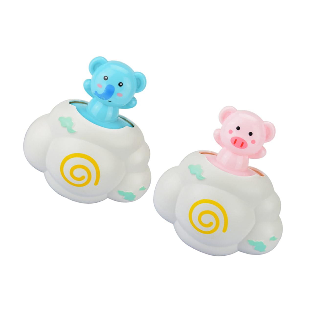 HEMOTON 4-Piece Bath Toy Set - Colorful Rain Shower Bathtub Toys for Kids, Safe Plastic Water Play Toys for Toddlers | Fun Bath Time, Pool & Outdoor Water Activities