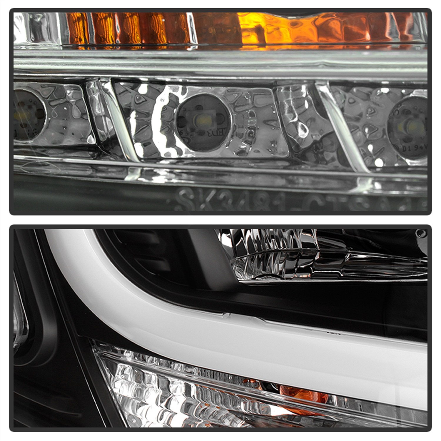 Spyder 5082541 LED Projector Headlights for 2015-2018 Chevy Tahoe & Suburban - Black DRL Lights - Upgrade Your Vehicle's Style & Visibility - Perfect for Night Driving & Off-Road Adventures