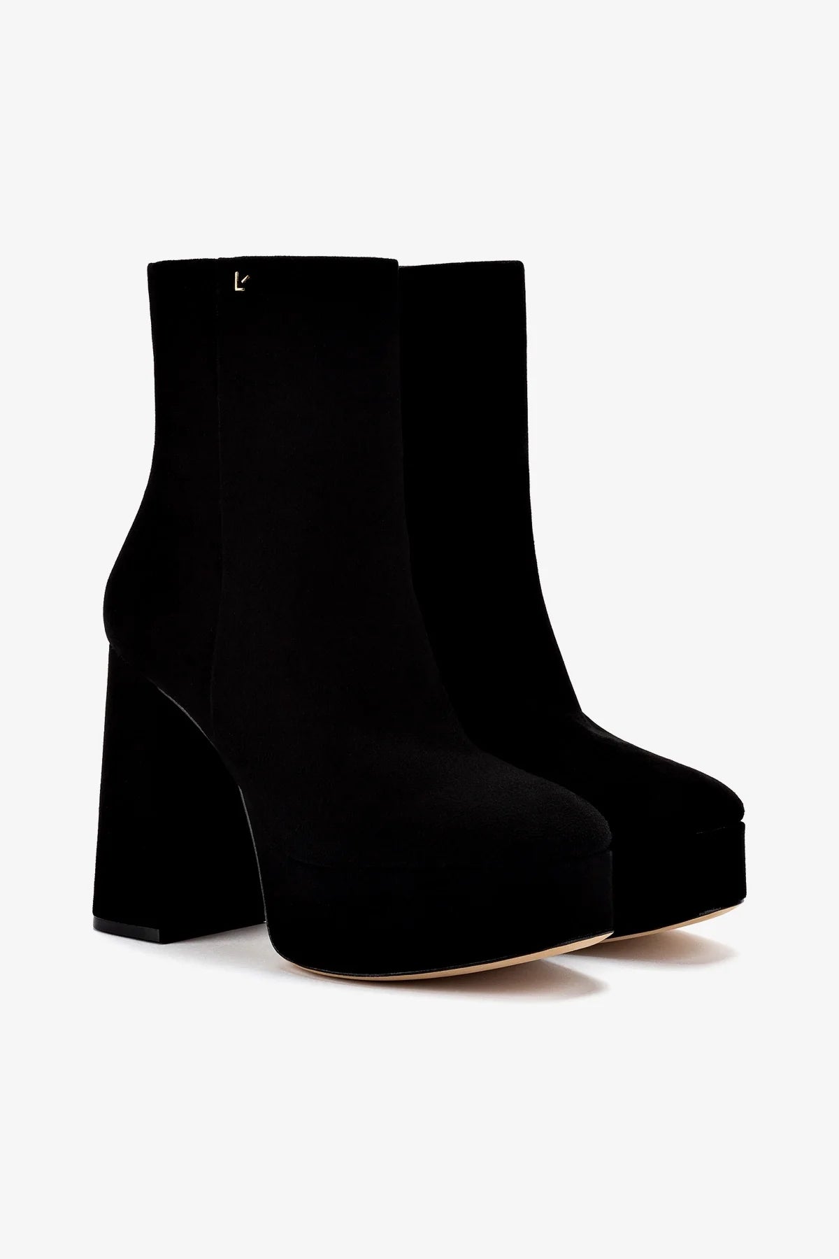 Black Suede Dolly Boots for Women - Stylish & Comfortable Ankle Boots for Casual Wear, Office & Night Out