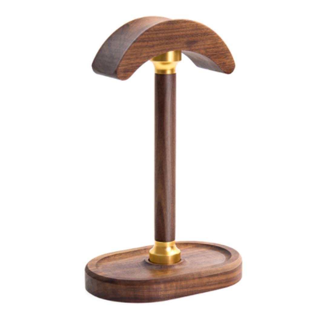 Premium Wooden Headphone Stand - Universal Headset Holder for Desk Organization | Stylish Headphone Display Stand for Gaming, Office & Home Use | Durable Headset Accessory & Perfect Gift Idea (Color: A)