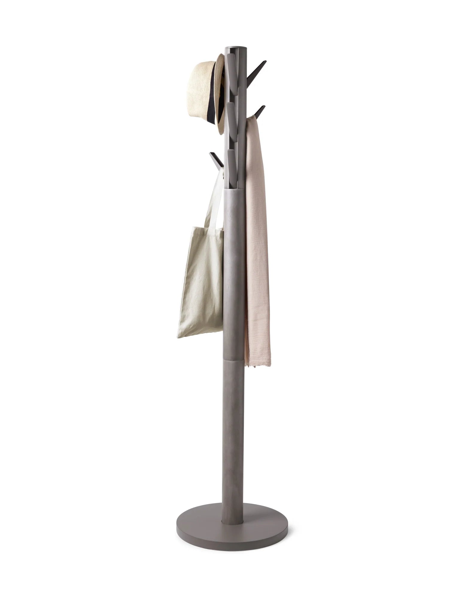 Vintage Grey Flapper Coat Rack - Wall Mounted Entryway Hanger for Hats, Scarves & Jackets | Perfect for Hallway, Bedroom & Mudroom Organization
