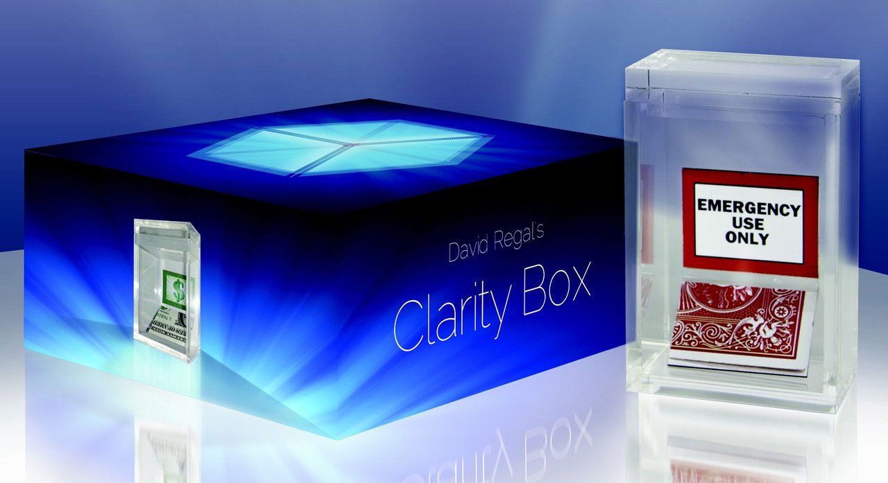 David Regal Clarity Box Magic Trick - Professional Illusion Set for Close-Up Performances | Perfect for Magicians, Street Performers & Party Entertainment
