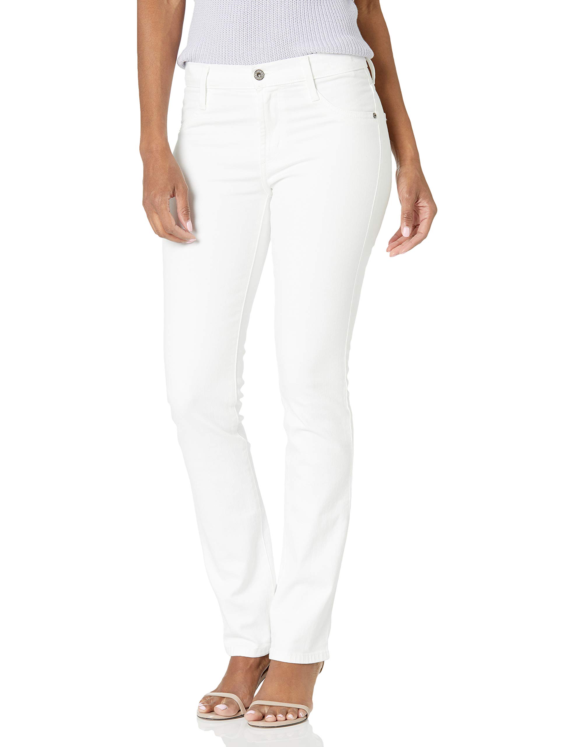James Jean Women's Hunter Flat Jean in Frost White - Stylish & Comfortable Women's Jeans for Casual Wear, Work & Everyday Outfits