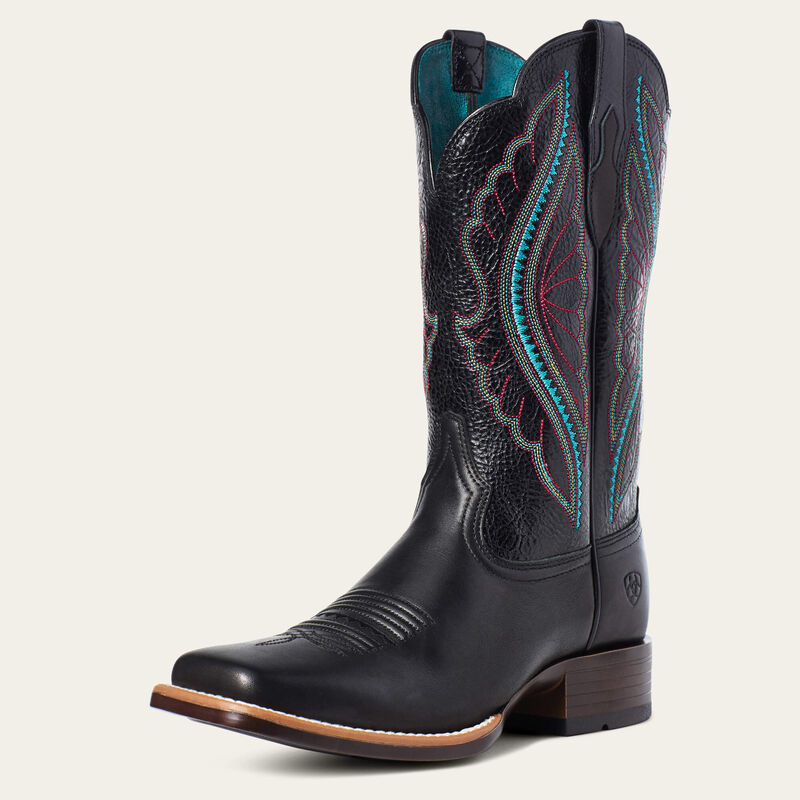 PrimeTime Western Boots for Men & Women - Genuine Leather Cowboy Boots with Comfortable Fit - Perfect for Rodeo, Country Dancing & Outdoor Riding