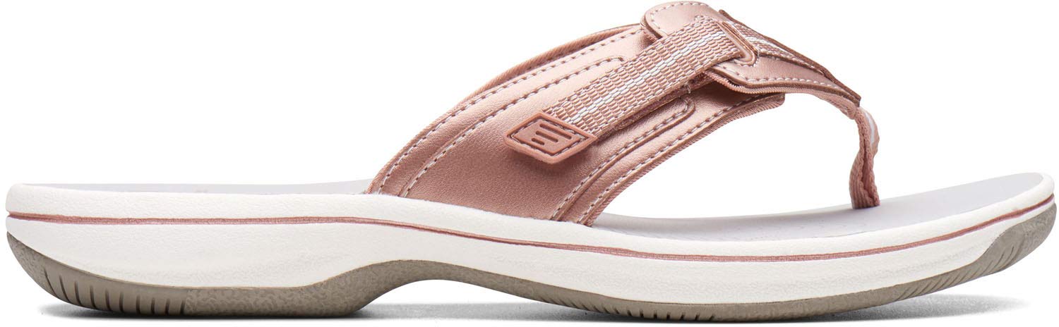 Clarks Unisex Brinkley Jazz Sneakers for Women & Men - Comfortable Casual Shoes in Rose Gold - Size 0 US Women | Perfect for Work, Walking & Everyday Wear