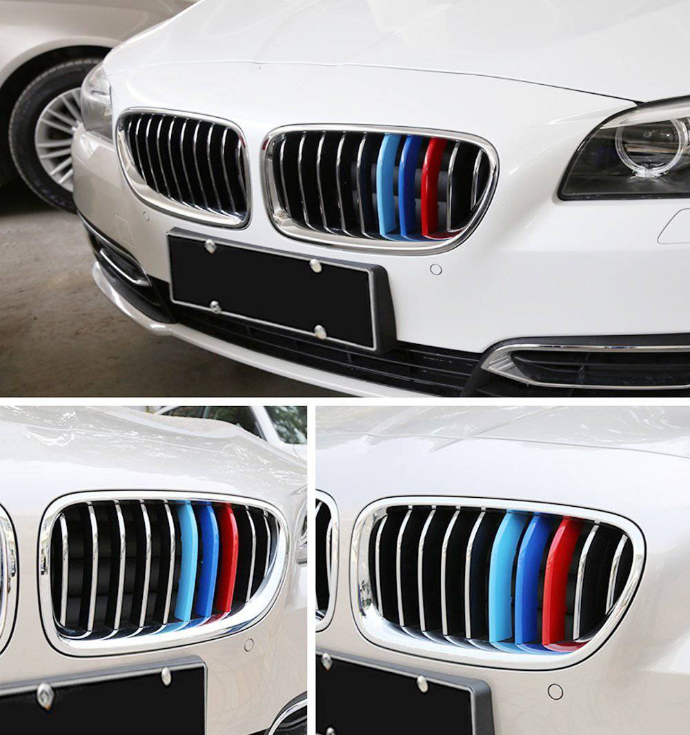 2014-2016 BMW 5 Series F10 Grille Insert Trim - M Performance Style Grille Strips & Clips - Upgrade Your Front Grille for Enhanced Style & Sporty Look - Perfect for Car Enthusiasts & Auto Shows
