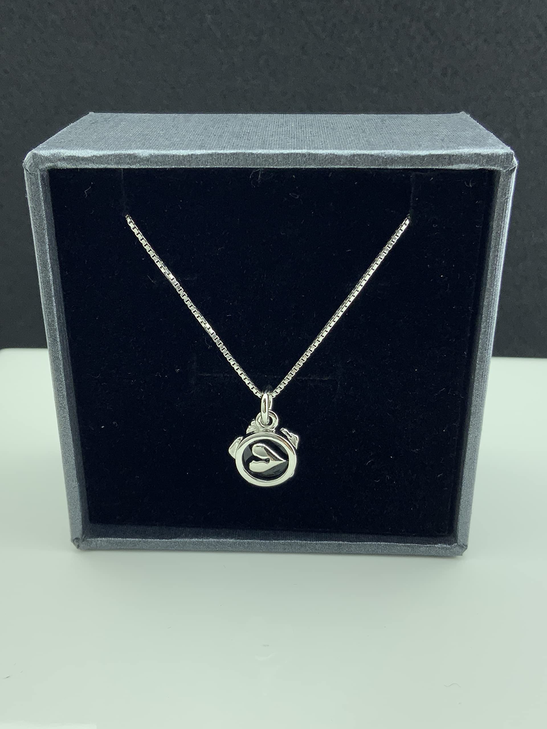 Elegant Sterling Silver Double Sided Rose Flower Pendant Necklace - 18 Inch Chain Included - Perfect for Valentine's Day Gifts, Anniversary Presents & Romantic Date Nights