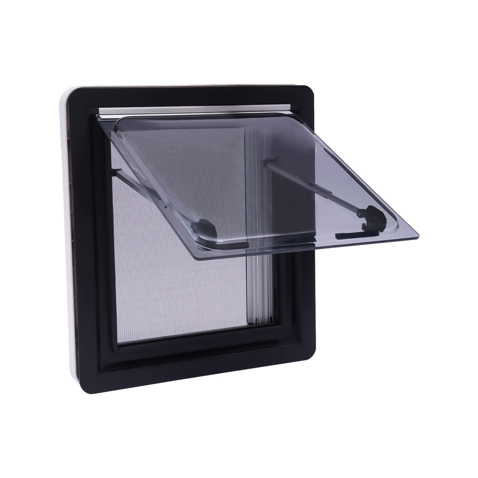 450x500mm RV Replacement Window - Top Hinged Push Out Vent Hatch for Camper Van, Motorhome & Caravan - Durable External Ventilation Upgrade (Perfect for Airflow & Light Control in RVs)