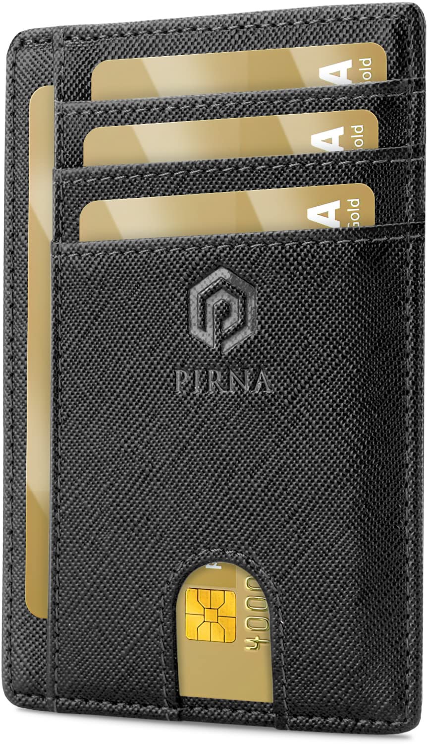 Slim RFID Blocking Wallet for Men & Women - Ultra Thin Minimalist Credit Card Holder with Money Pocket - Perfect Gift for Travel, Business & Everyday Use