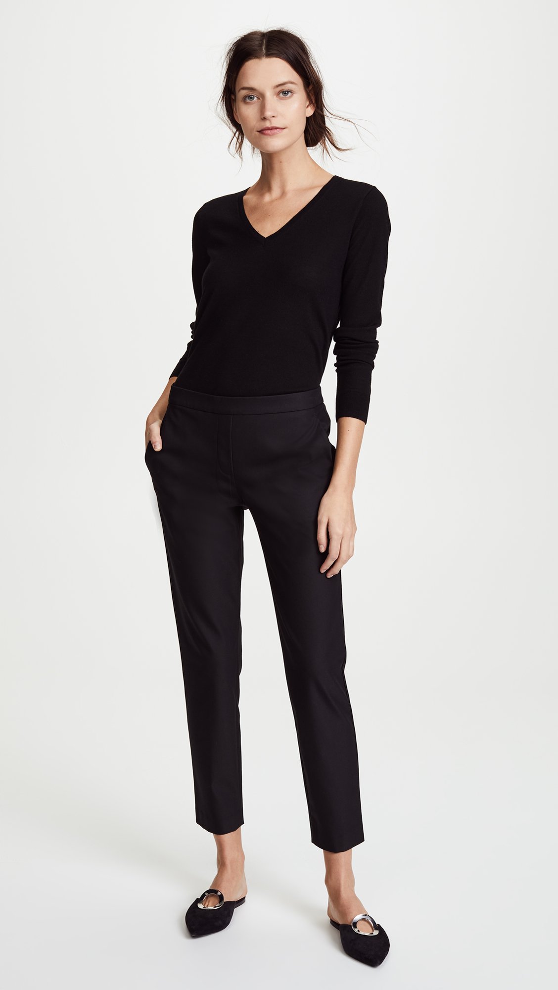Theory Women's Approach Thaniel Pants - Premium Work Pants for Business & Office Wear - Comfortable & Stylish Professional Trousers for Women