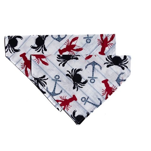 Premium Crab & Lobster Themed Dog Bandana - Cute Pet Accessory for Special Occasions & Photo Shoots - Perfect for Birthday Parties, Beach Trips, and Pet Fashion