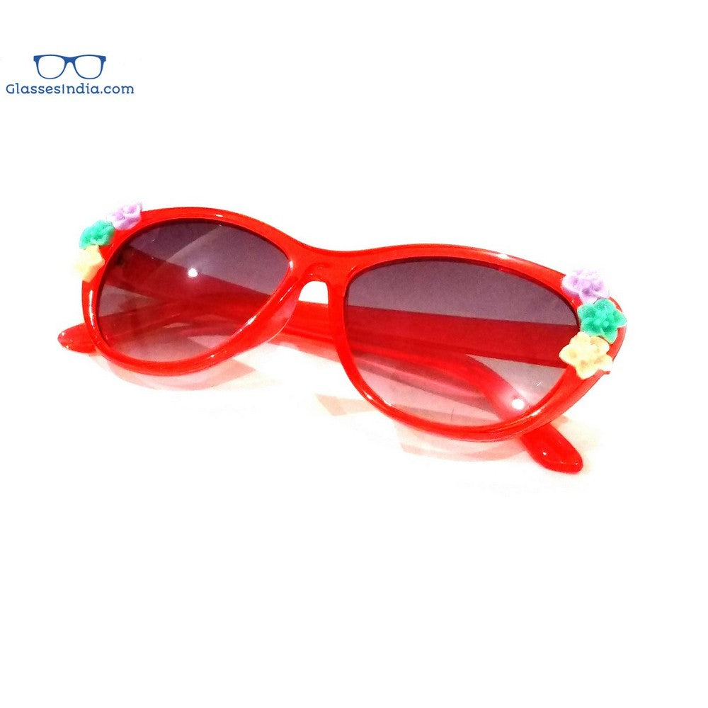 Trendy Red Kids Fashion Sunglasses TKS004 - UV Protection, Lightweight & Durable for Outdoor Play, Beach, Sports, and Summer Activities