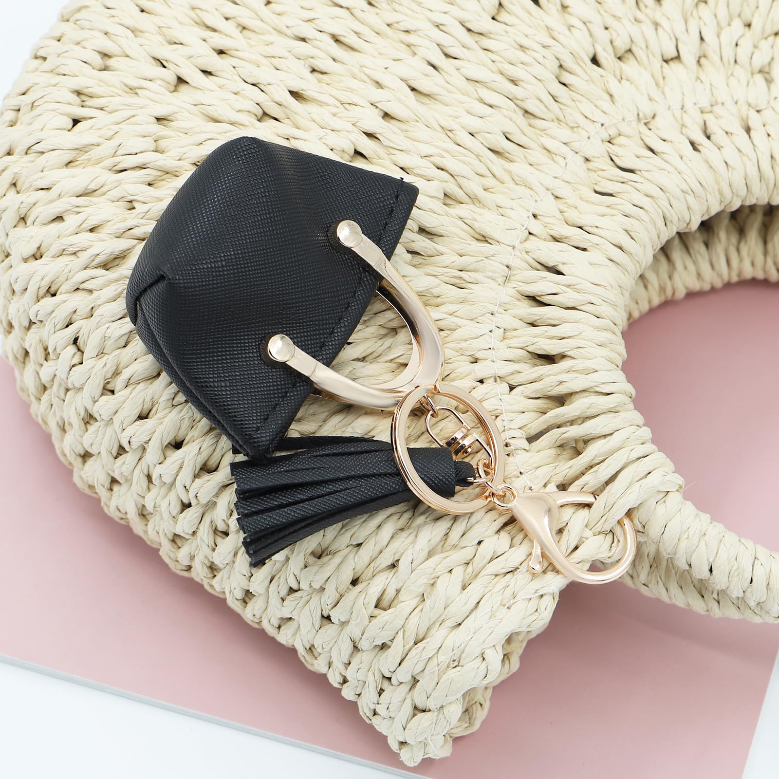 Stylish Tassel Keychain with Mini Coin Purse - Cute Handbag Decor for Women & Moms | Perfect for Keys, Wallets & Gift Giving