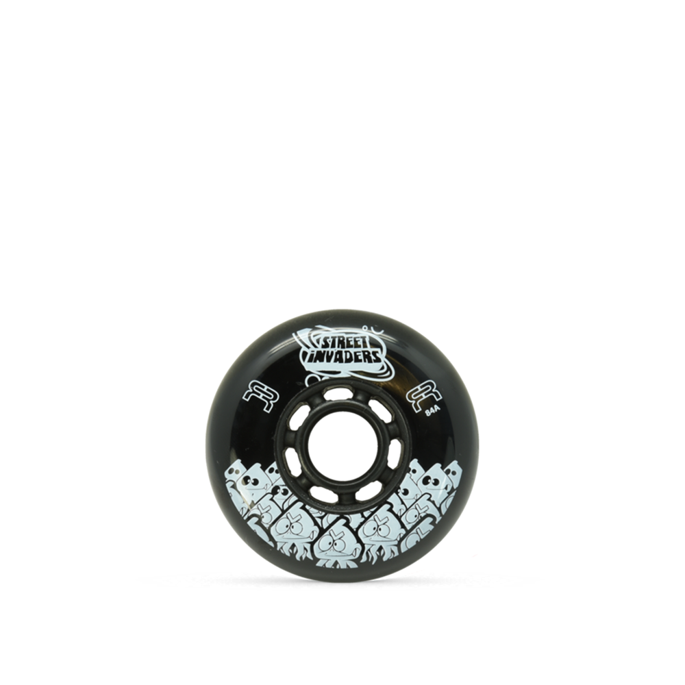 FR Street Invaders 72mm 84a Skateboard Wheels - High Performance Single Wheel for Street Skating & Cruising - Perfect for Smooth Rides on Pavement & Skate Parks