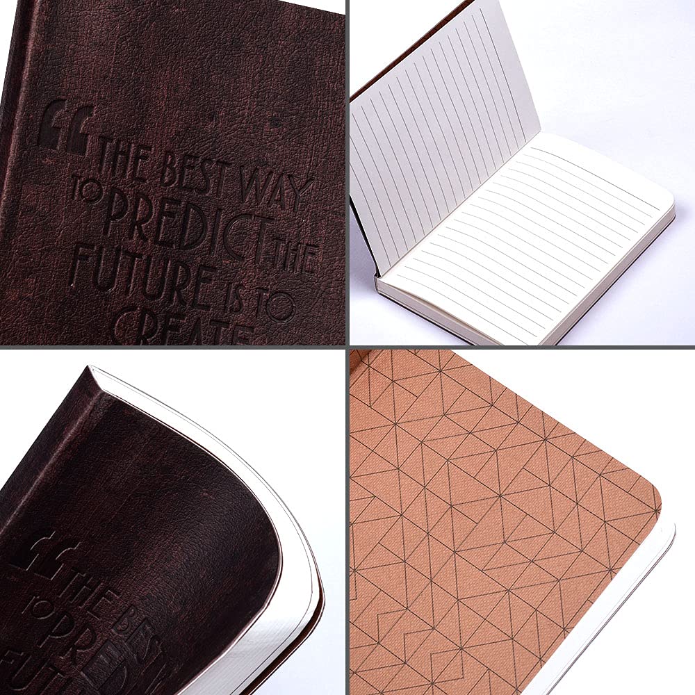 Premium PU Leather Executive Notebook - B6 Pocket Size (4.9