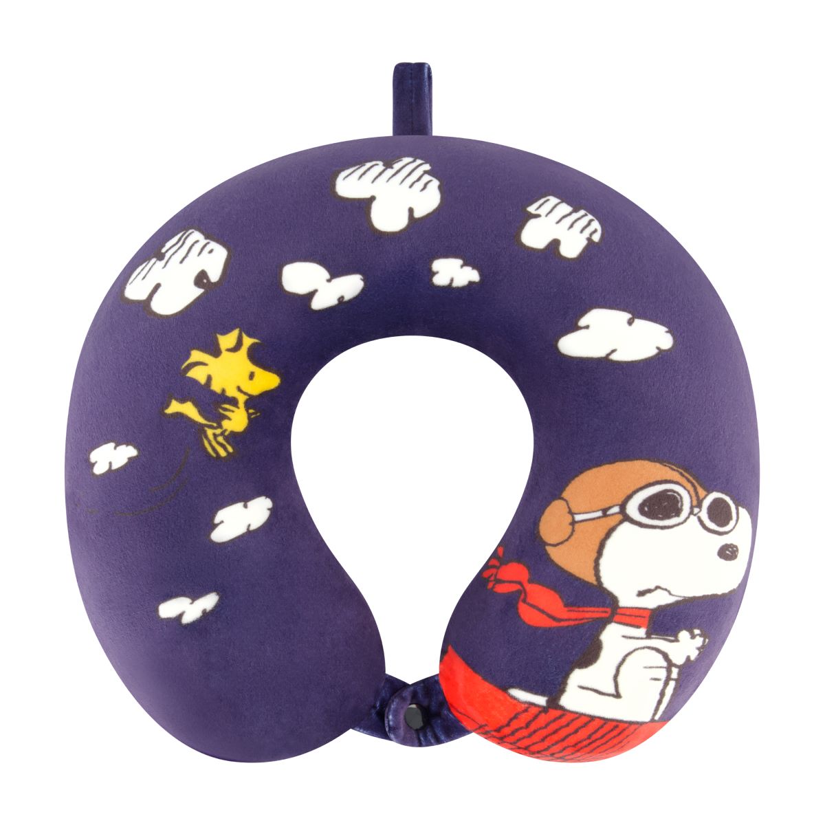 Snoopy & Woodstock Memory Foam Travel Pillow for Neck Support - Soft Peanuts Character Design for Airplane, Car, Office & Home Use