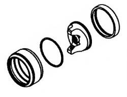 Devilbiss Automotive Refinishing Air Cap Retaining Ring Assembly - High-Quality Replacement Part for Spray Guns & Auto Body Repair
