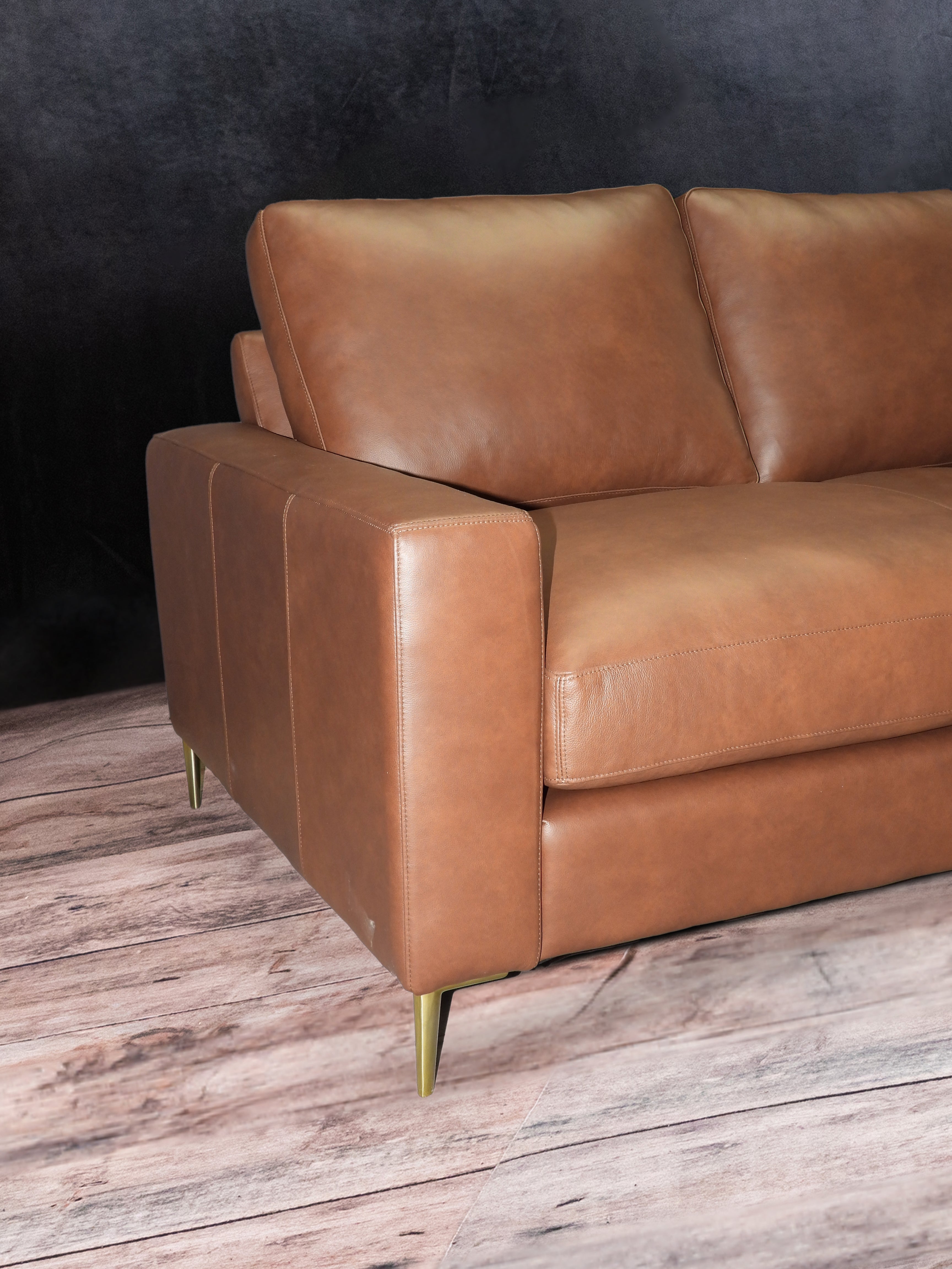 Millennium Genuine Leather Sofa - Premium Comfort for Living Room, Lounge & Office - Modern & Durable Furniture for Home Decor