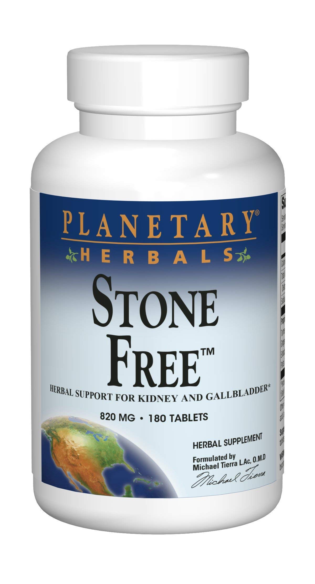 Planetary Herbals Stone Free 820mg - Natural Kidney & Gallbladder Support Supplement (180 Tablets) | Herbal Detox & Urinary Tract Health for Men & Women