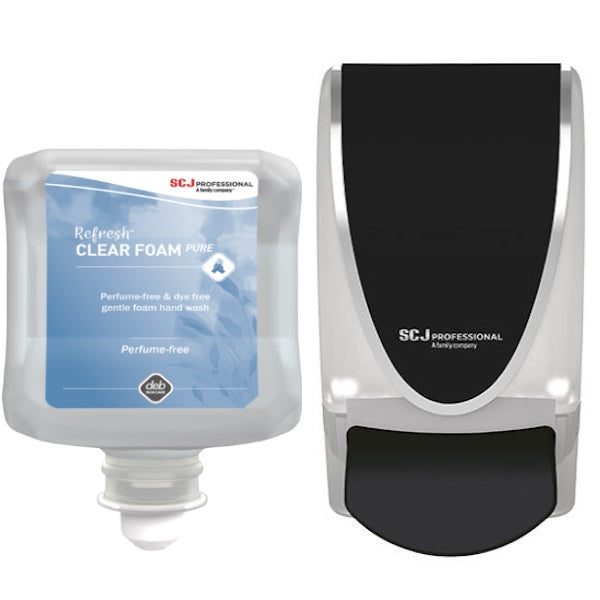 SC Johnson Deb Refresh Clear Foam Pure - Refreshing Hand Sanitizer with Moisturizers | Perfect for Travel, Office & Home Use