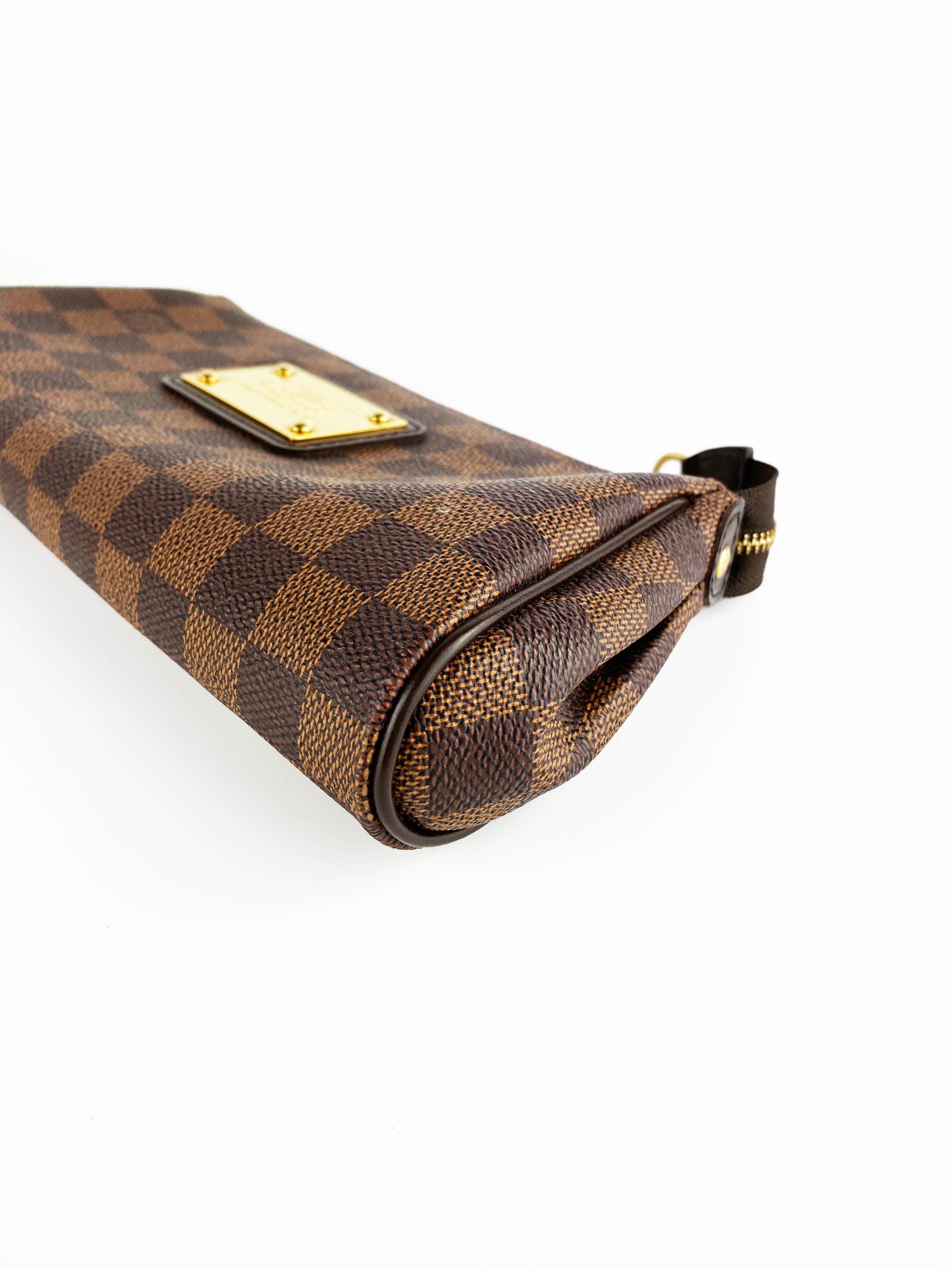 Authentic Louis Vuitton Eva Damier Ebene Crossbody Bag - Luxury Shoulder Purse for Women, Perfect for Date Night & Travel Accessories
