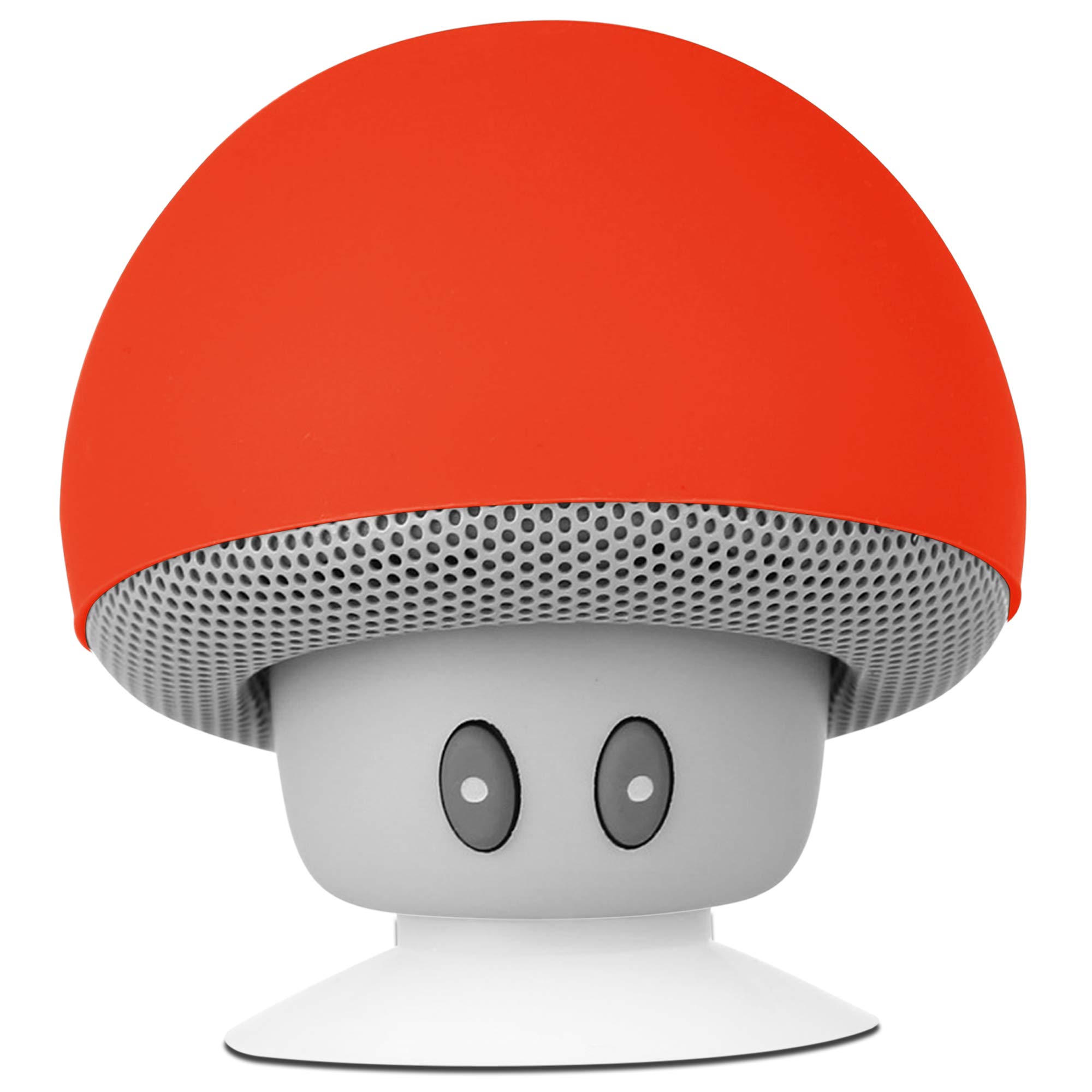 Innova Red Mushroom Mini Bluetooth Speaker - Wireless Portable Speaker with Universal Compatibility - Perfect for Travel, Outdoor Adventures, and Home Use
