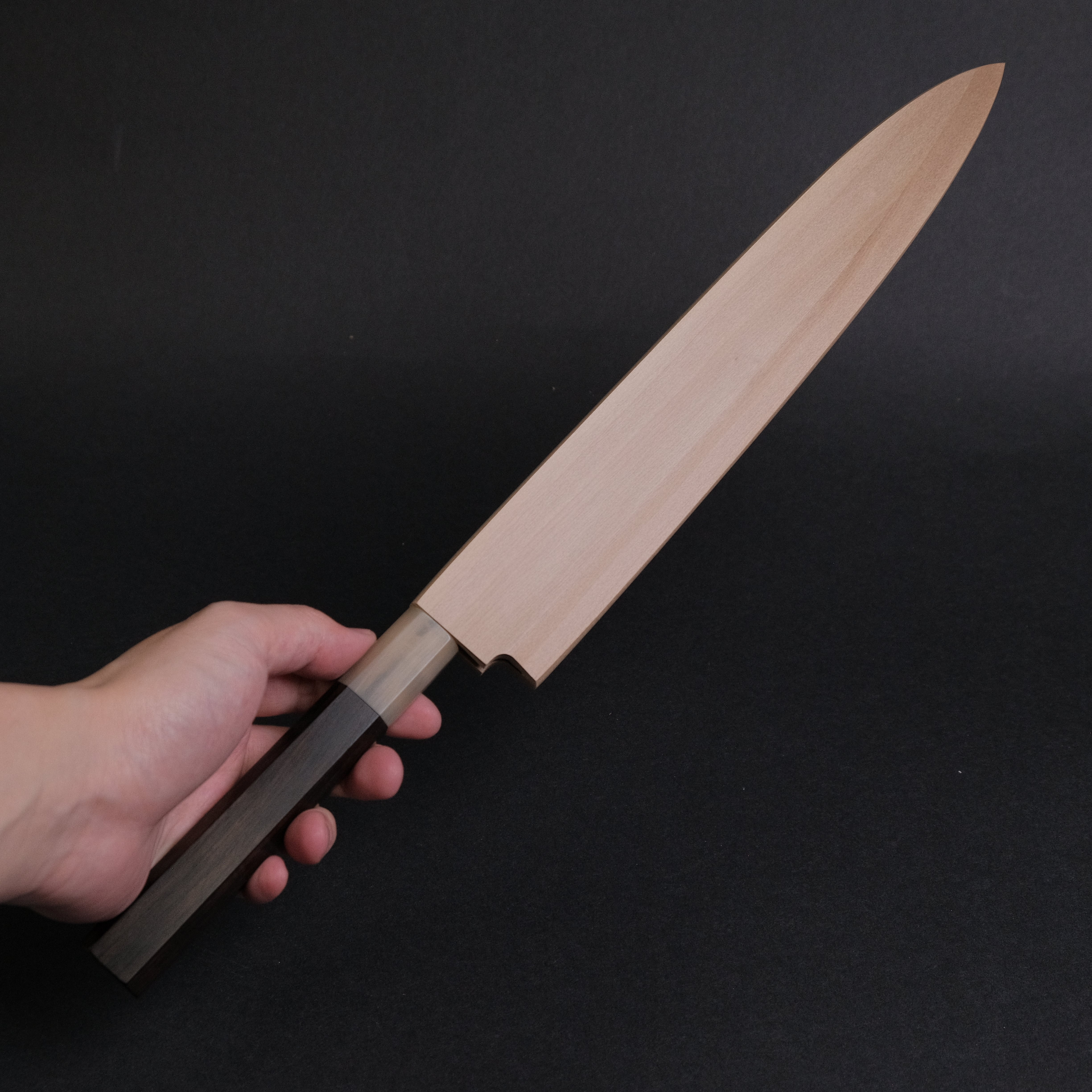 Hitohira Tanaka Manzo White #2 Yanagiba 270mm Japanese Sushi Knife with Ebony Wood Handle & Saya - Premium Sashimi & Sushi Chef's Knife for Professional Kitchen & Home Cooking