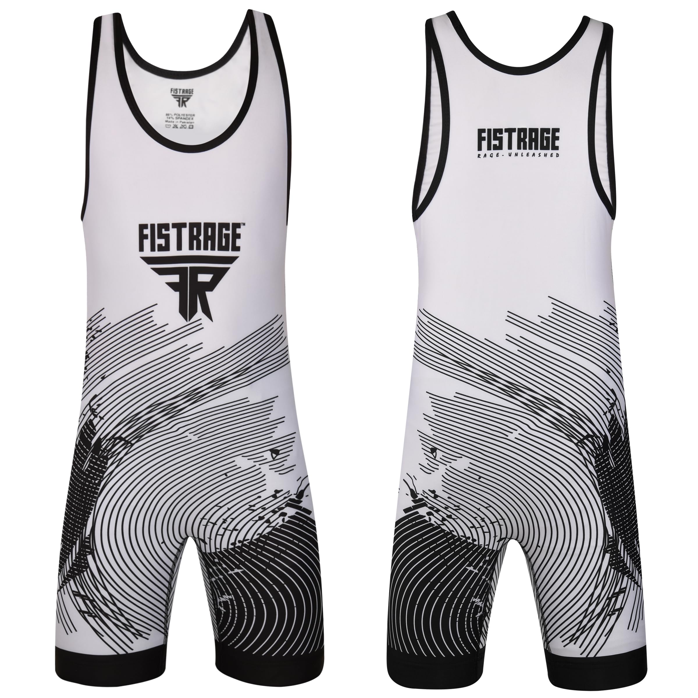 FISTRAGE Men's & Women's Wrestling Singlet - Breathable Powerlifting Bodysuit for Competition & Training - Ideal for MMA, Wrestling, and Gym Workouts