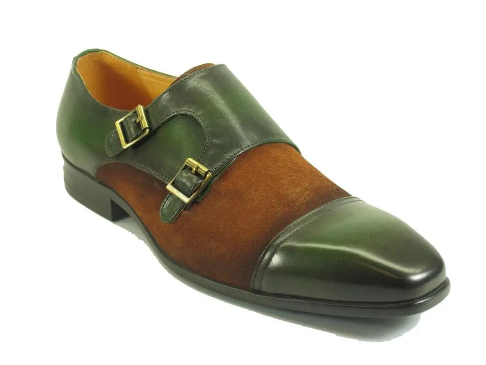 KS524 16SC Double Monk Strap Dress Shoes for Men - Premium Leather Formal Business Oxfords - Perfect for Office, Wedding & Special Occasions
