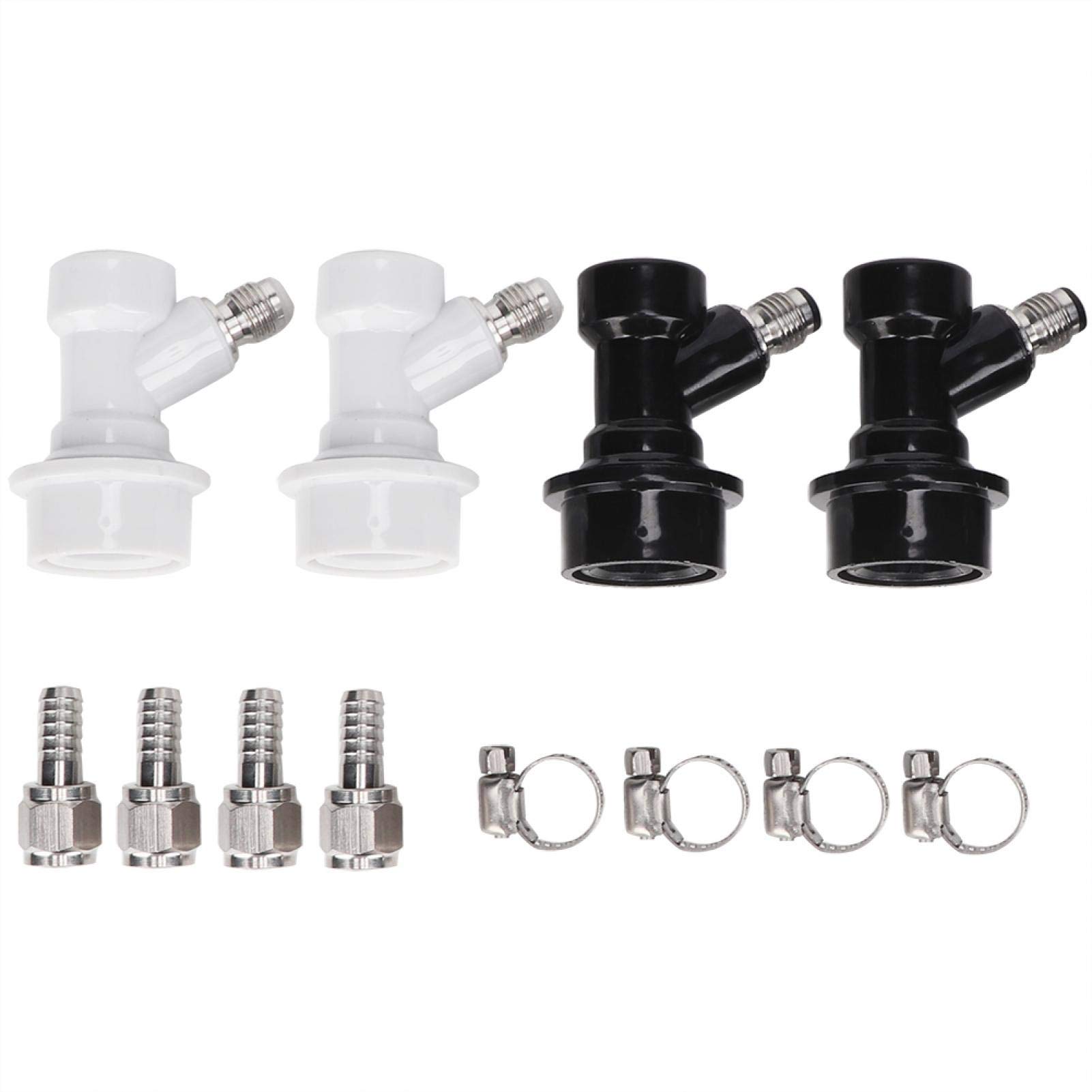 Premium Stainless Steel Ball Lock Keg Fittings - Durable & Wear-Resistant Beer Keg Connectors for Homebrew, Draft Beer Systems & Commercial Use