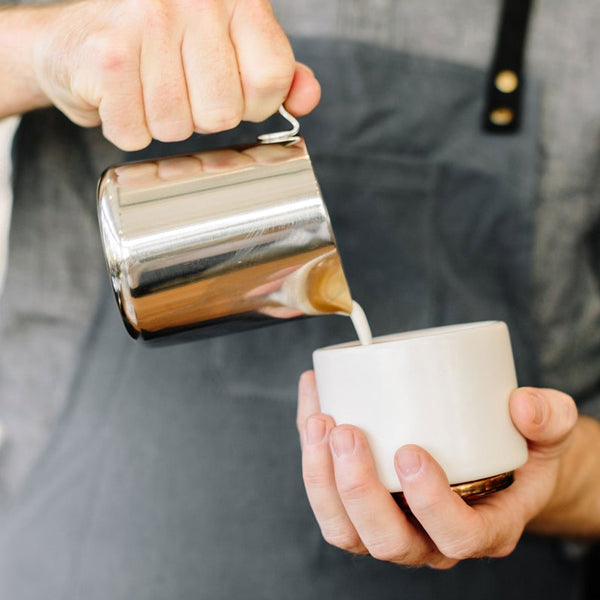 Fellow Eddy Milk Frothing Pitcher - 12oz Stainless Steel Milk Steamer for Latte Art & Coffee Baristas | Perfect for Home Espresso Machines & Professional Coffee Shops